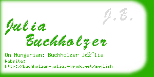 julia buchholzer business card